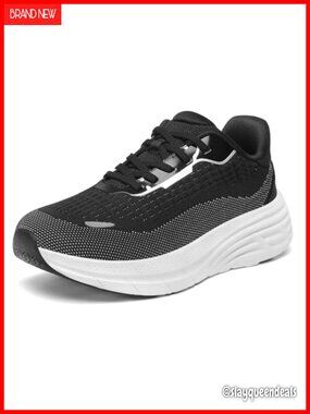 Wide Toe Box Walking Shoes Cushioned Non Slip Athletic Sneakers